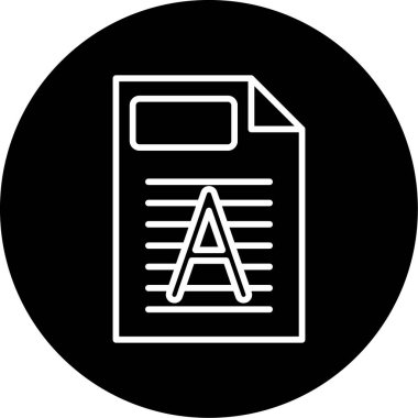 Filigran web simgesi vektör illüstrasyonu