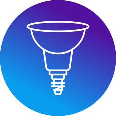 Yansıtıcı ağ simgesi, vektör illüstrasyonu