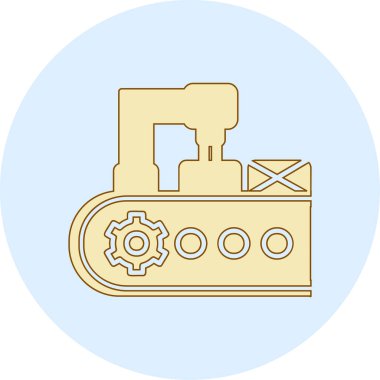 Modern taşıyıcı simgesinin vektör illüstrasyonu