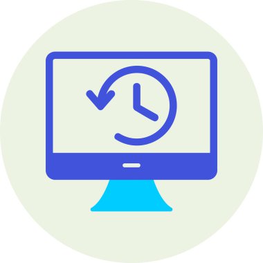 Tarih web simgesi. Basit resimleme