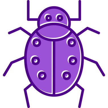 Böcek. Web simgesi basit illüstrasyon 