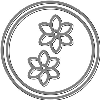 çiçek web simgesi, vektör illüstrasyonu, koku konsepti      