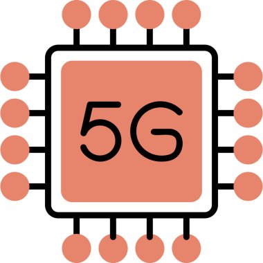 cpu icon, vector illustration simple design