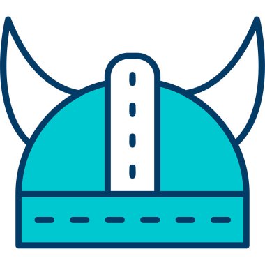 Kask simgesi vektör illüstrasyonu 