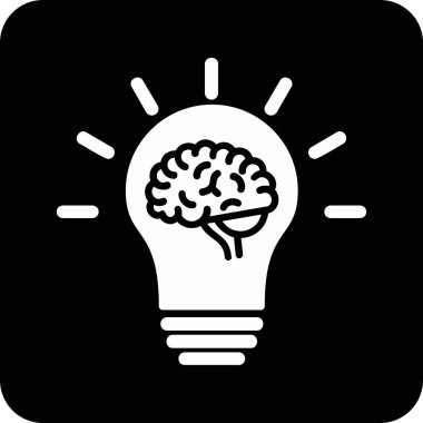 Fikir simgesinin vektör illüstrasyonu 