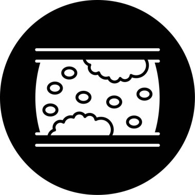 Atherosclerosis web simgesi, vektör illüstrasyonu