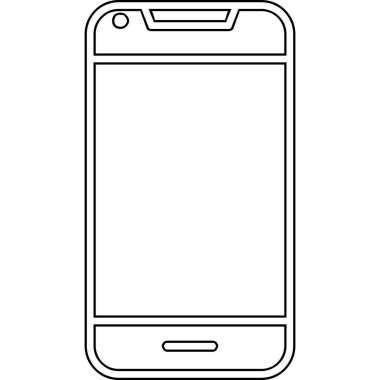 Akıllı telefon. Web simgesi basit illüstrasyon