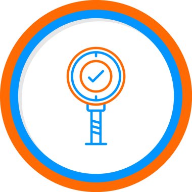 Düz simge, vektör gösterimi yanıtla 