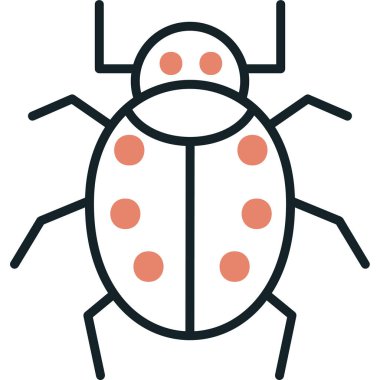 Böcek. Web simgesi basit illüstrasyon 