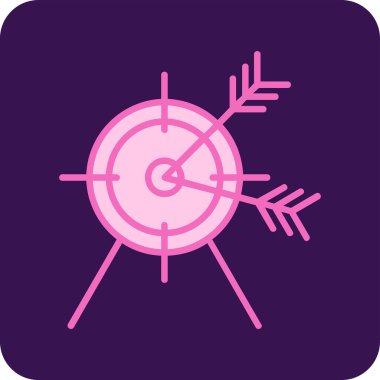 Oklu hedefin vektör illüstrasyonuName 