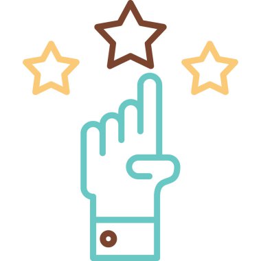 Saygınlık web simgesi, vektör illüstrasyonu