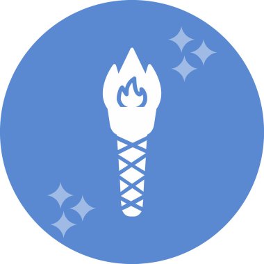 Meşalede yanan alev.