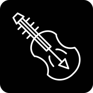 Keman Ağı ikon vektör illüstrasyonu