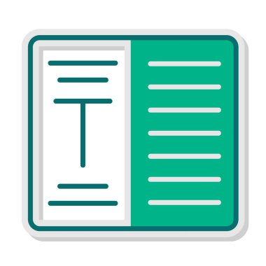 Belge gönderiliyor. Web simgesi basit tasarım