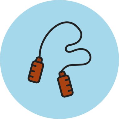 atlama ipi web simgesi, illüstrasyon vektör