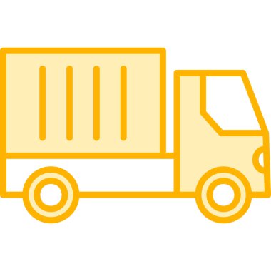 Kamyon. Web simgesi basit illüstrasyon 