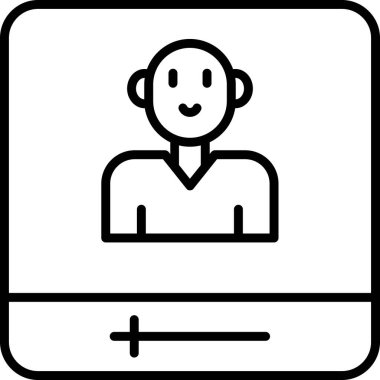 Sosyal medya etki simgesi, vektör illüstrasyonu basit tasarım