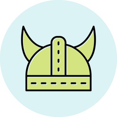 Kask simgesi vektör illüstrasyonu 