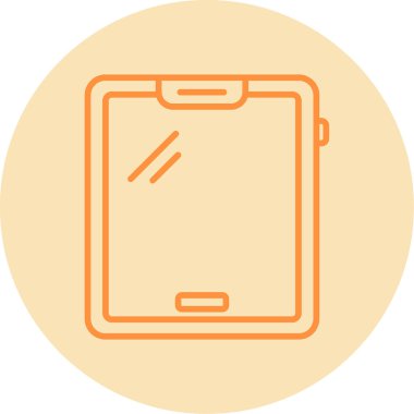 tablet. Web simgesi basit illüstrasyon 