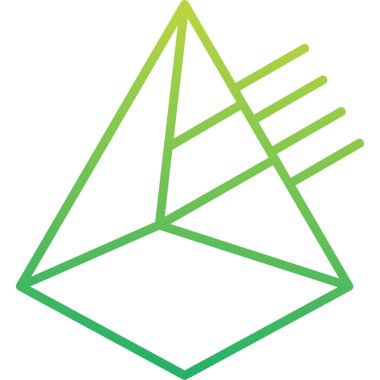 Prizma. Web simgesi basit illüstrasyon                 