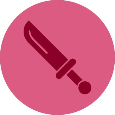 Hançer. Web simgesi basit illüstrasyon 