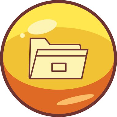 Dosya. Web simgesi basit illüstrasyon 