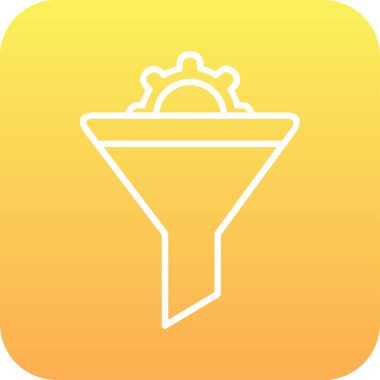 Vektör illüstrasyon Huni ağ simgesi 