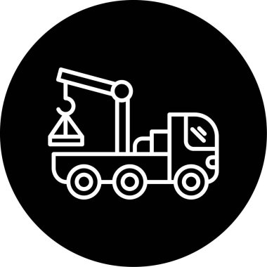 Vinç. Web simgesi basit illüstrasyon 