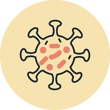 Virüs ikonu vektör illüstrasyonu 