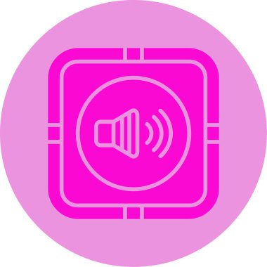 Ses Web simgesi, vektör çizim