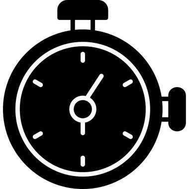 Zamanlayıcı simgesi, vektör illüstrasyonu 