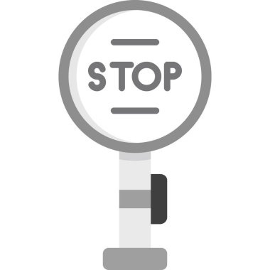 dur işareti vektör illüstrasyon tasarımı 