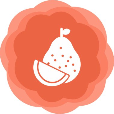  Pomelo web simgesi vektör illüstrasyonu