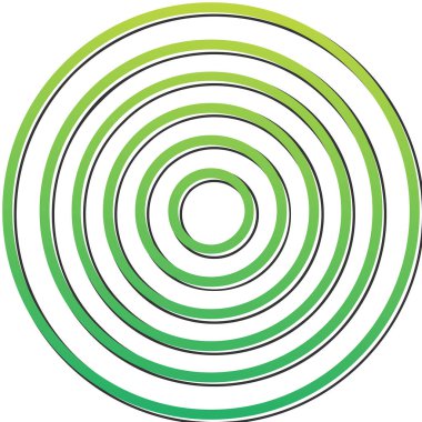 Bir çember simgesinin vektör illüstrasyonu 