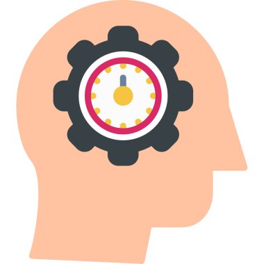 öz farkındalık simgesi, vektör illüstrasyonu basit tasarım