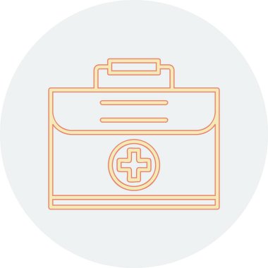 Tıbbi durum web simgesi, vektör illüstrasyonu 