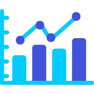 bar çizelgesi simgesi, vektör illüstrasyonu 