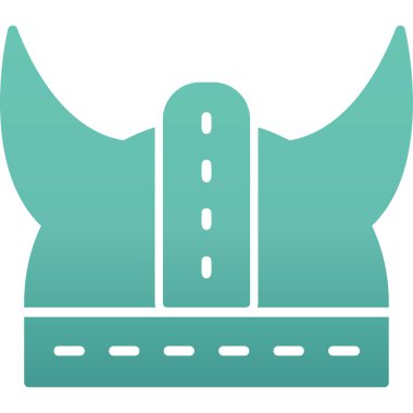 Kask simgesi vektör illüstrasyonu 