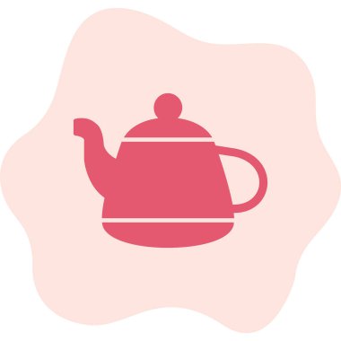 Vektör illüstrasyonu, çaydanlık ağı simgesi 