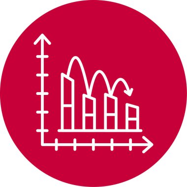 bar çizelgesi simgesi, vektör illüstrasyonu 