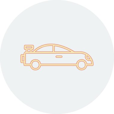 araba simgesi vektör illüstrasyonu 