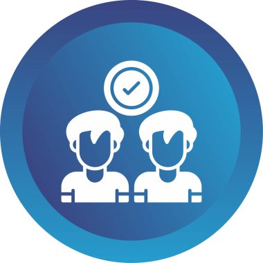 İş adamları simge vektör illüstrasyonuyla tanışıyor