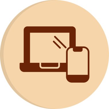 Tepkili web tasarım simgesi, vektör illüstrasyonu basit tasarım