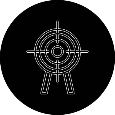 Hedef. Web simgesi basit illüstrasyon 