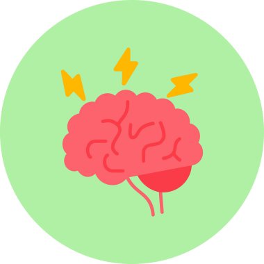 Beyin fırtınası web simgesi, vektör illüstrasyonu 