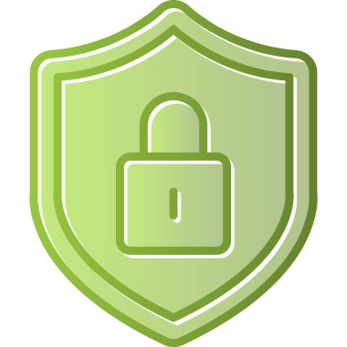 Güvenli simgenin vektör illüstrasyonu 