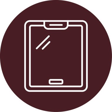 tablet. Web simgesi basit illüstrasyon 