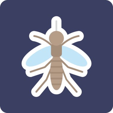 Sivrisinek ağı simgesi. vektör illüstrasyonu