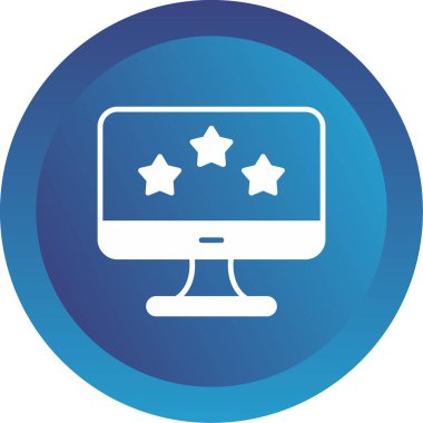 Dijital pazarlama, derecelendirme. Web simgesi basit illüstrasyon