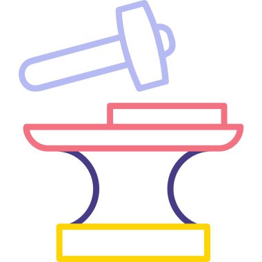 Demirci. Web simgesi basit illüstrasyon          